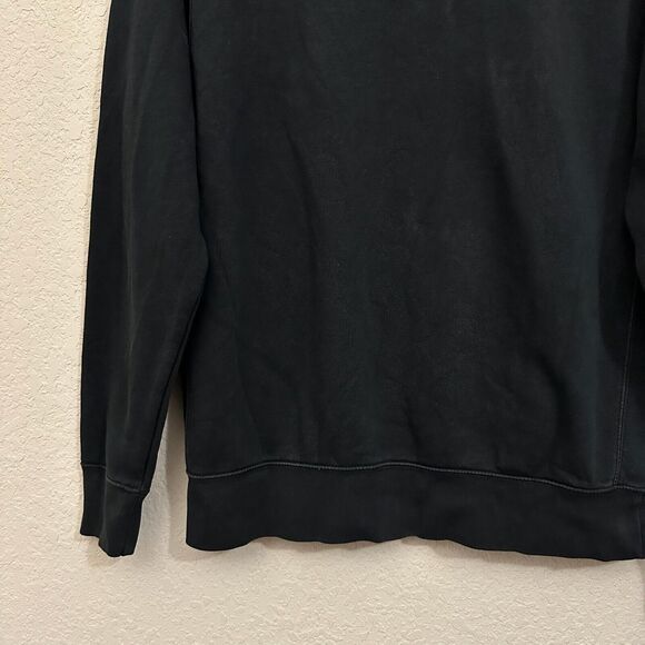 NIKE Classic "Just Do It" Big Logo Crewneck Pullover Sweatshirt Black - Picture 4 of 9